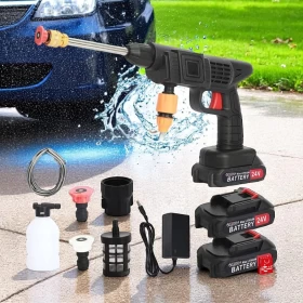 High Pressure 48V Cordless Pressure Car Washer Gun-2 Battery