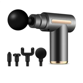 Massage Gun for Full Body Relaxation – Deep Tissue Percussion Massager (Silver Grey)