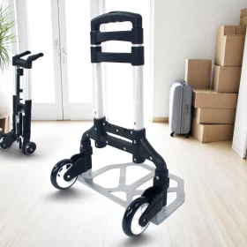 Portable Aluminum Folding Hand Truck Dolly – Heavy-Duty Luggage Trolley Cart