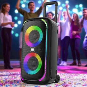 Porodo Soundtec Bash X Party Speaker with Trolley – Ultimate Portable Party Sound