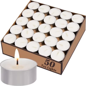 Home Mate Candle Set – 50 PCS Classic Household Candles