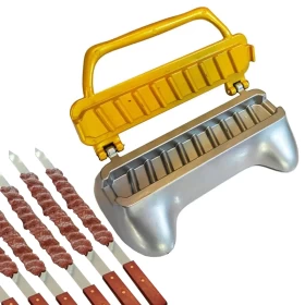 Arka Aluminum Kebab Maker (Golden) – Premium Manual Kebab Press