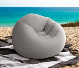 Inflatable bean bag chair