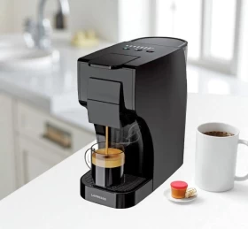 ماكينة القهوة متعددة الكبسولات من ليبريسو – متوافقة مع Nespresso®، البن المطحون والكبسولات