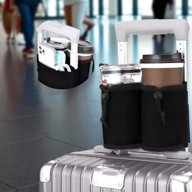 Cup and Phone Holder for Travel Luggage