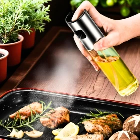 Glass Oil and Vinegar Spray Bottle for Cooking -80ml