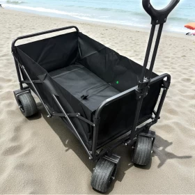 Folding Wagon Trolley Camping Cart 90KG-84cm