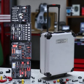 Hand Tool Kit with Aluminum Case– 187pcs