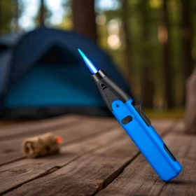 Refillable Windproof Torch Lighter for Cigarettes and Candles