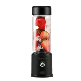 Powerology New 6-Blade Portable Juicer 450mL 126W – Blend Anywhere, Anytime!