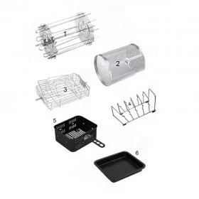 Set of 6 Accessories for Royal Air Fryer