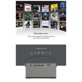 CRONY V7Pro HD 1080P 3D Smart DLP Projector | 4K Supported + BT Speaker