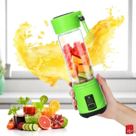Portable Juicer Blender with 6 Blades – 380 ml