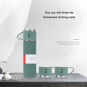 Gift Box Set Flask with 3 Cup 500Ml