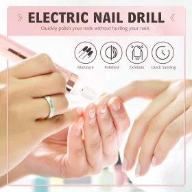 Electronic Nail File and Full Manicure and Pedicure Tool